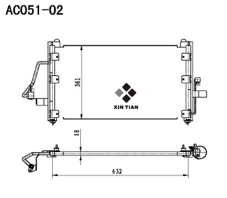 A/C condenser(AC051-02)