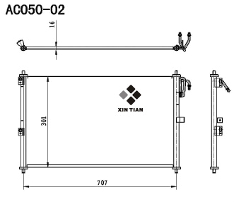 A/C condenser(AC050-02)