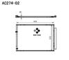 A/C condenser(AC274-02)