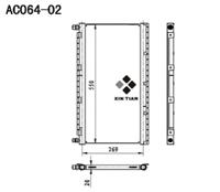 A/C condenser(AC064-02)