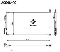 A/C condenser(AC048-02)