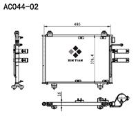 A/C condenser(AC044-02)