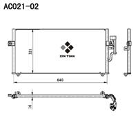 A/C condenser(AC021-02)