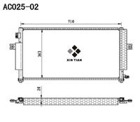 A/C condenser(AC025-02)