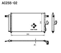 A/C condenser(AC255-02)