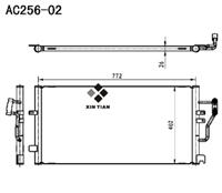 A/C condenser(AC256-02)