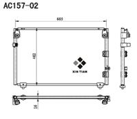 A/C condenser(AC157-02)