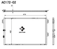 A/C condenser(AC172-02)