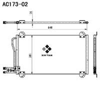 A/C condenser(AC173-02)