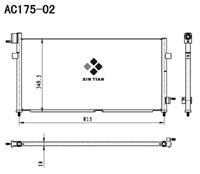 A/C condenser(AC175-02)