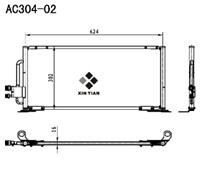 A/C condenser(AC304-02)