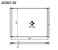 A/C condenser(AC303-02)