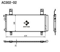 A/C condenser(AC302-02)