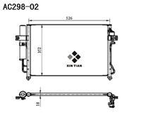 A/C condenser(AC298-02)