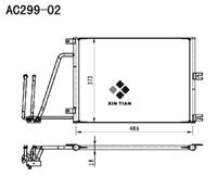 A/C condenser(AC299-02)