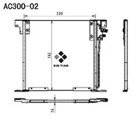 A/C condenser(AC300-02)