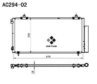 A/C condenser(AC294-02)