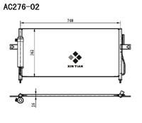 A/C condenser(AC276-02)