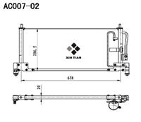 A/C condenser(AC007-02)