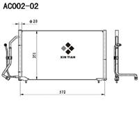 A/C condenser(AC002-02)