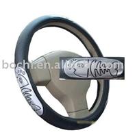 PU steering wheel cover/Car logo wheel cover