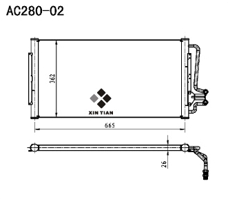 A/C condenser(AC280-02)