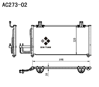 A/C condenser(AC273-02)