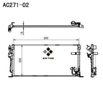 A/C condenser(AC271-02)