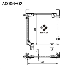 A/C condenser(AC006-02)