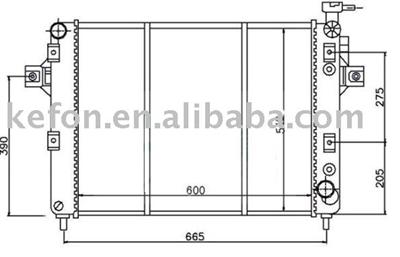 Auto Radiator (52079425/52079425AB ）