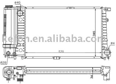 Auto Radiator (1723941/1712986 ）