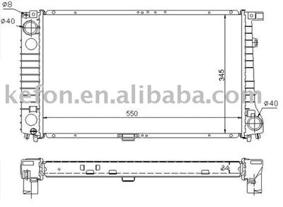 Auto Radiator (1712007/17111712007)