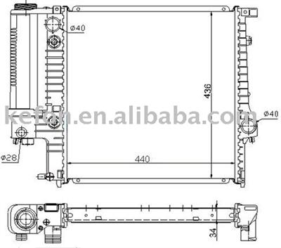 Auto Radiator (1719264/1723898/1719136/1923528/17111719264)