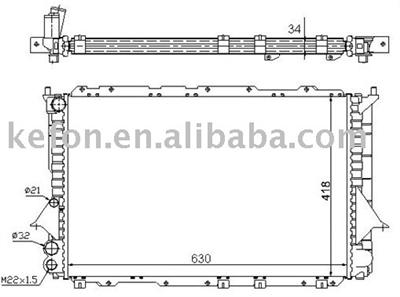 Auto Radiator (4A0121251/4A0121251E)