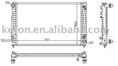Auto Radiator (8D0121251L/4B0121251R)
