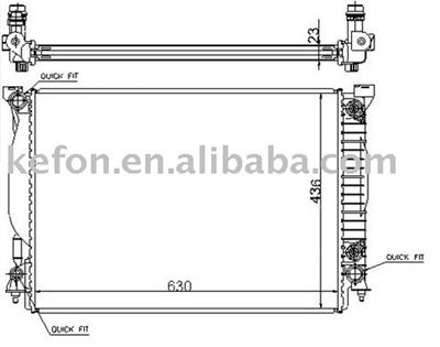 Auto Radiator (8E0121251M/8E0121251S)
