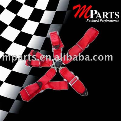 6 point safety belt,available in different colors