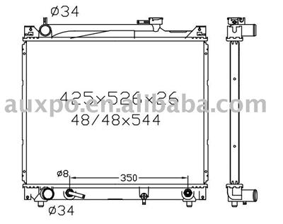 automobile radiator(suitable for: Escudo 94- DPI: 2087 AT)