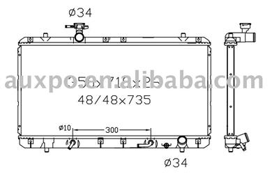 aluminum radiator(suitable for: Aerio 02- DPI: 2451 AT)