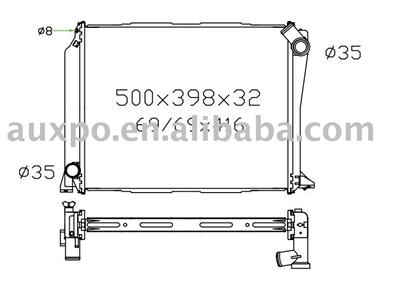 radiator(suitable for: Hiace Diesel 98-  MT)