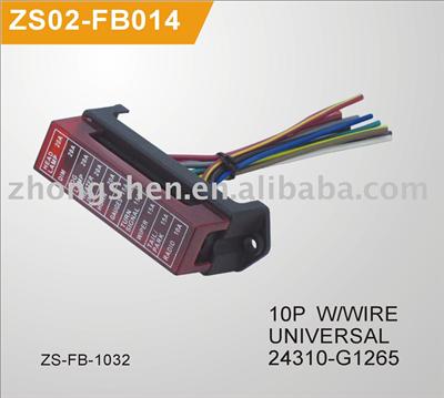 AUTO FUSE  BOX 10P W/WIRE  ZS02-FB014