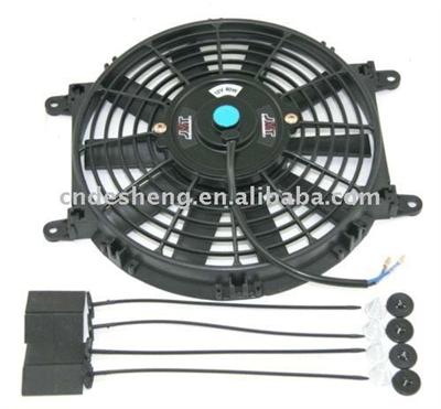 radiator fan cooling black single new universal auto