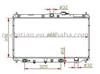 radiator for HONDA OEM:19010PT1902