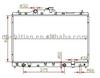 radiator for HONDA OEM:19010PY3901
