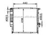 radiator for BMW OEM:1719285