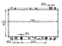 radiator for LEXUS`97-00 OEM:16400-20090