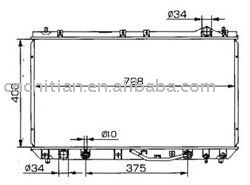 radiator for LEXUS`97-00 OEM:16400-0A200
