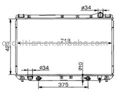 radiator for LEXUS`95-96 OEM:16400-20060