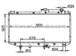 radiator for CAMRY'87-91 OEM:16400-62020