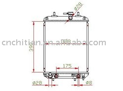 16400-B2170-000 auto radiator for DAIHATSU